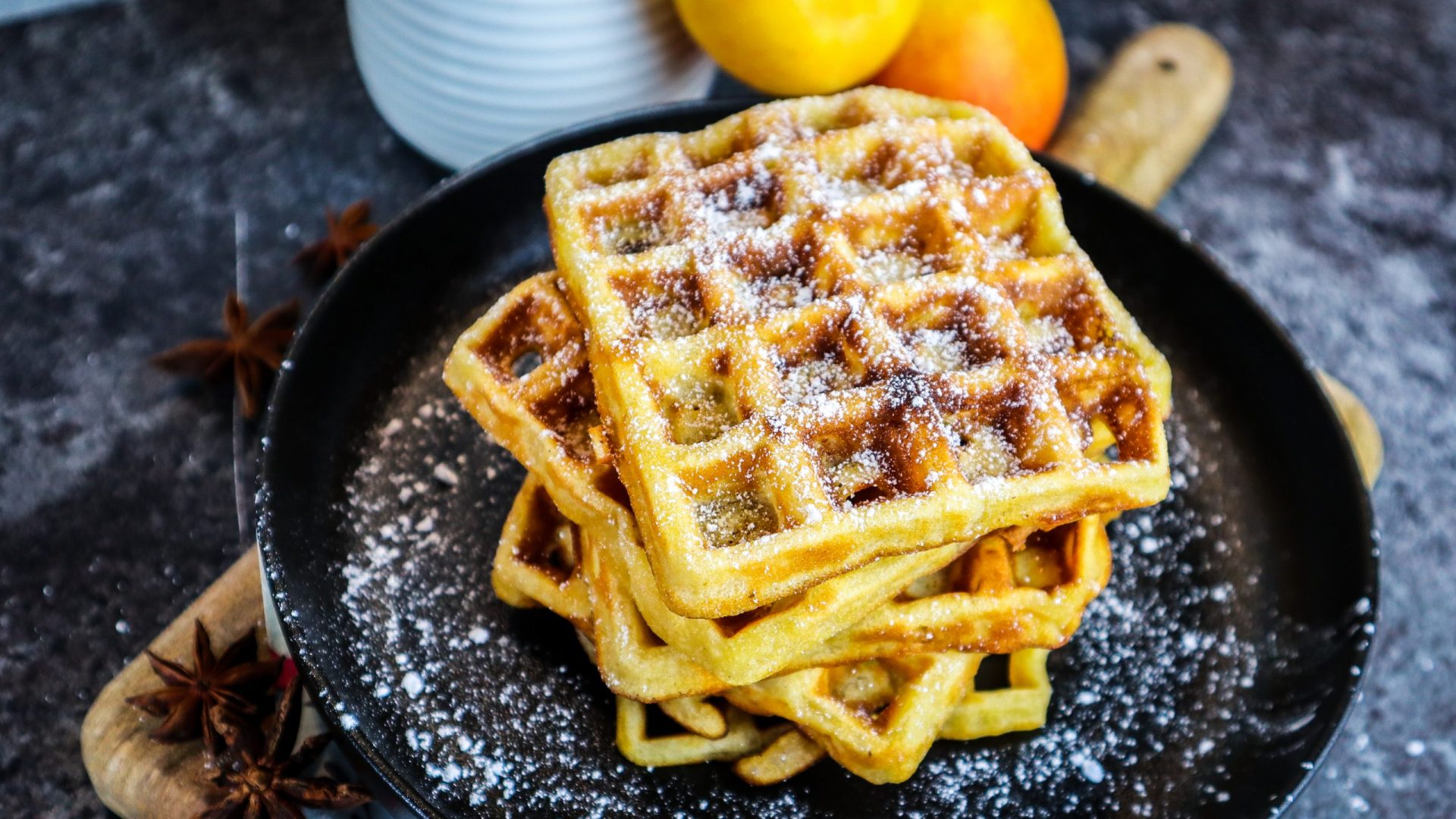 Apfelwaffeln mit Rezept