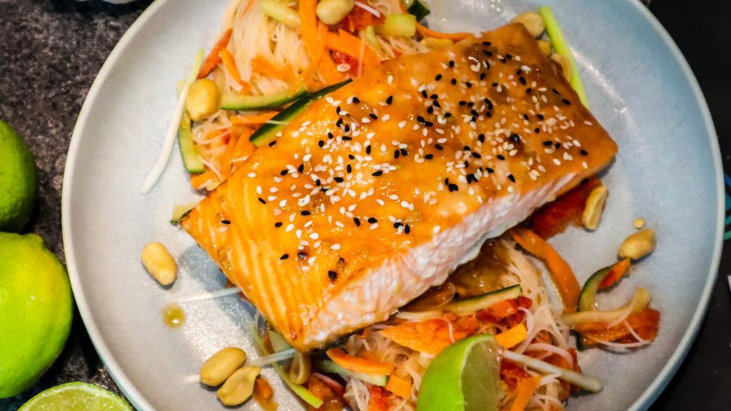 Teriyaki Lachs mit Rezept