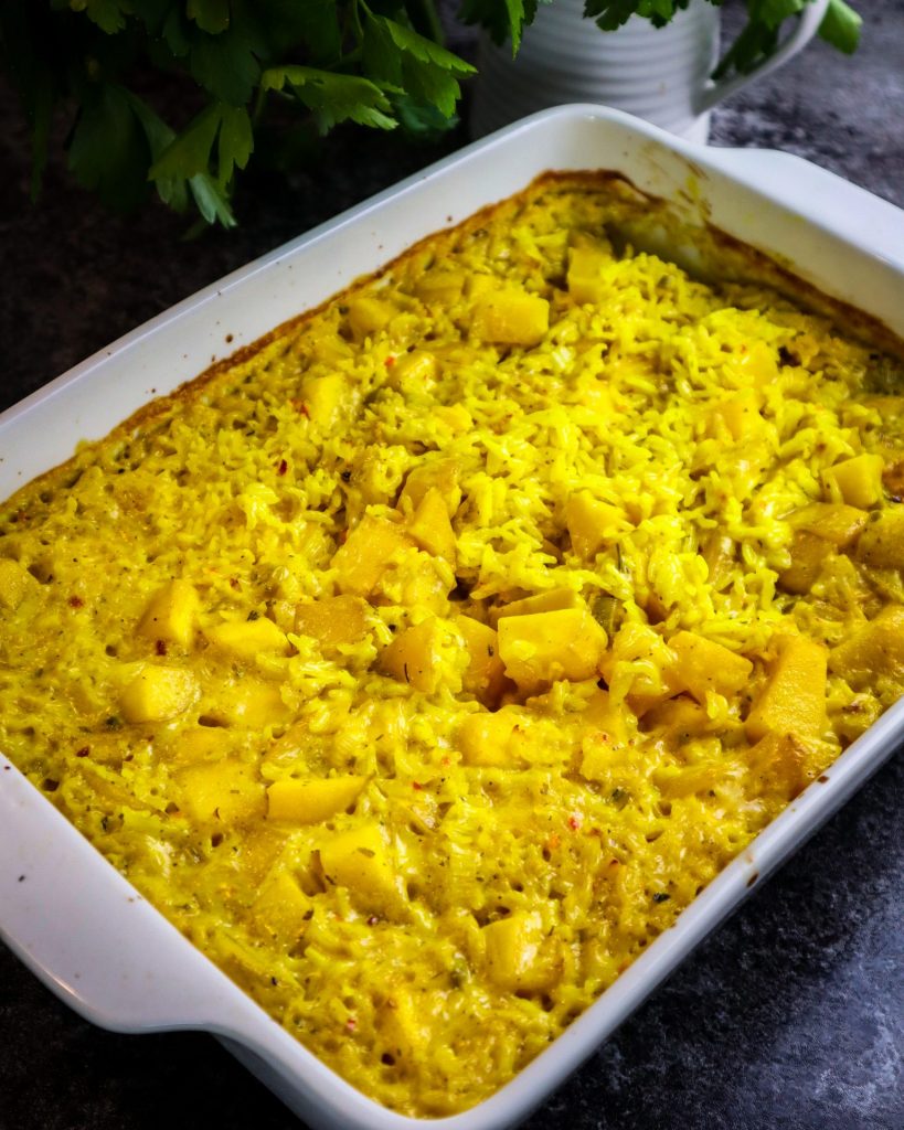 Rezept Perfekter Curryreis aus dem Ofen