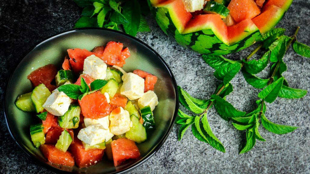 Rezept Wassermelonen-Feta-Salat