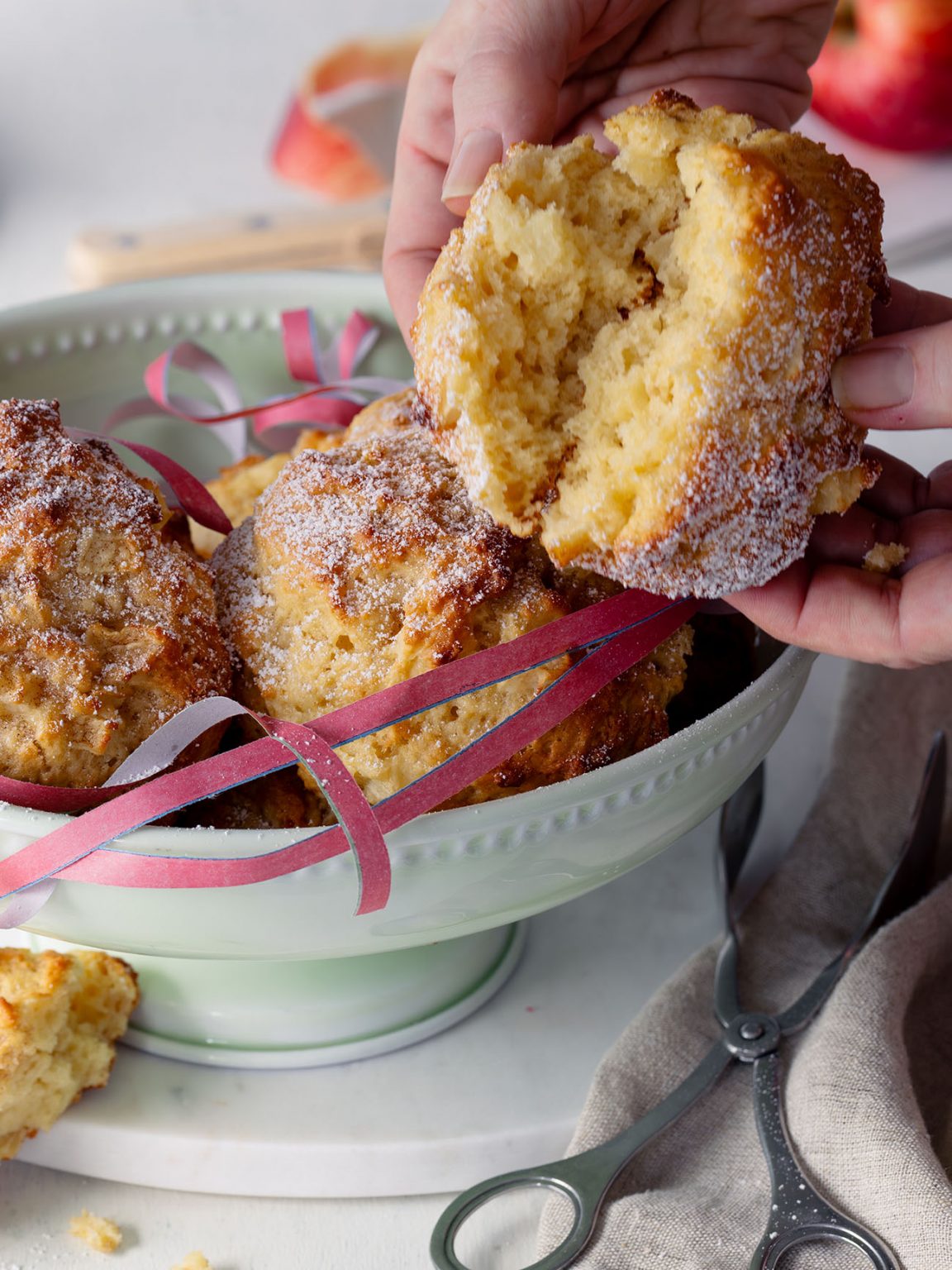 Apfelkrapfen aus dem Ofen – Heiß und nicht fettig – Rezeptliebe by ...