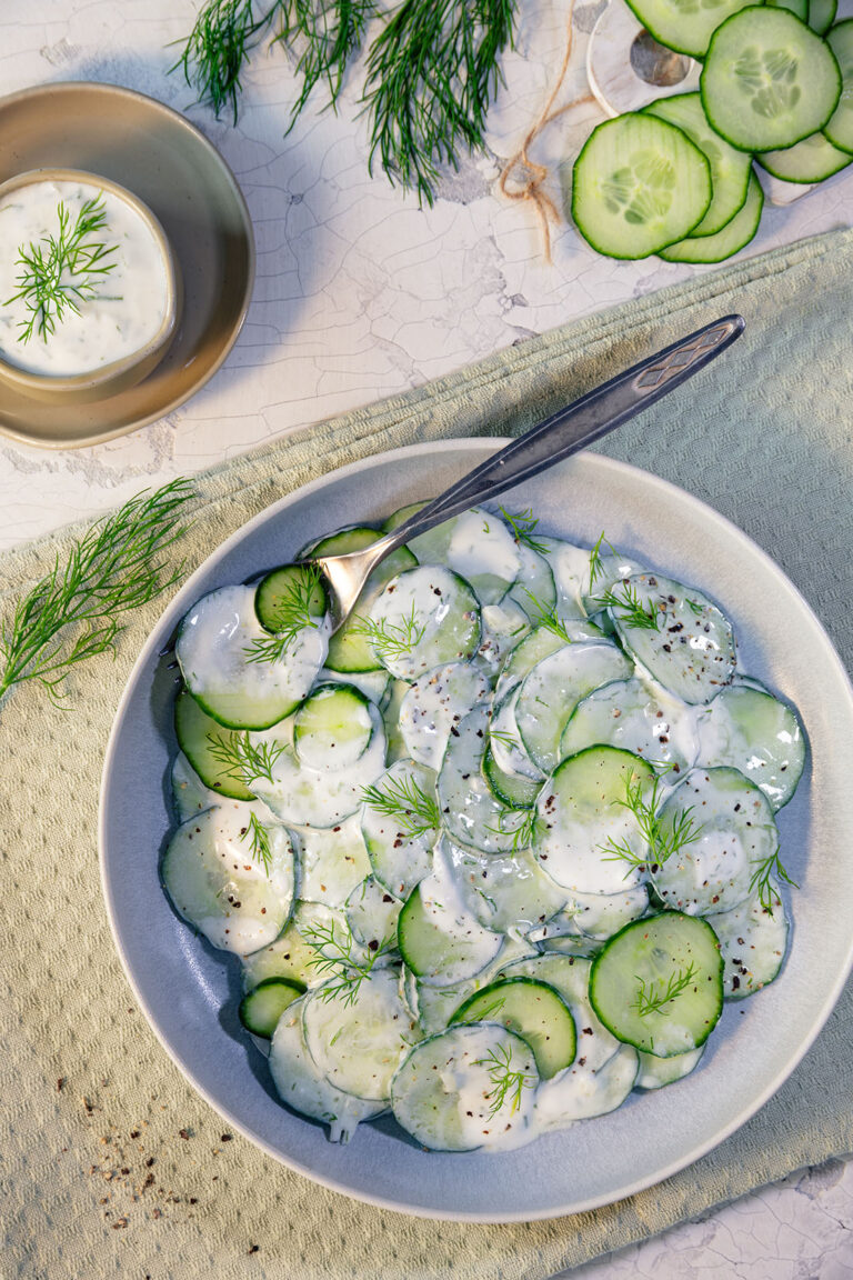 Gurkensalat ganz einfach - In nur 15 Minuten! - Rezeptliebe by Claudia