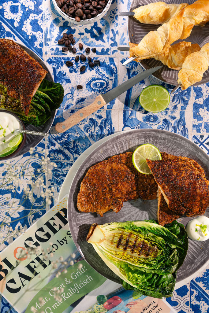 Rezept Kalbsschnitzel mit Kaffee-Rub BBQ mit Kalbfleisch