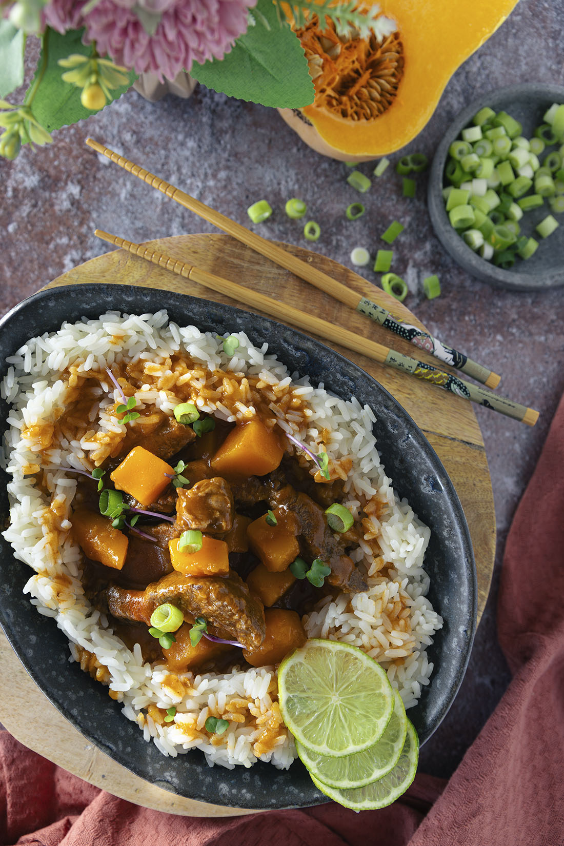 Rezept Rindfleisch-Kürbis-Curry