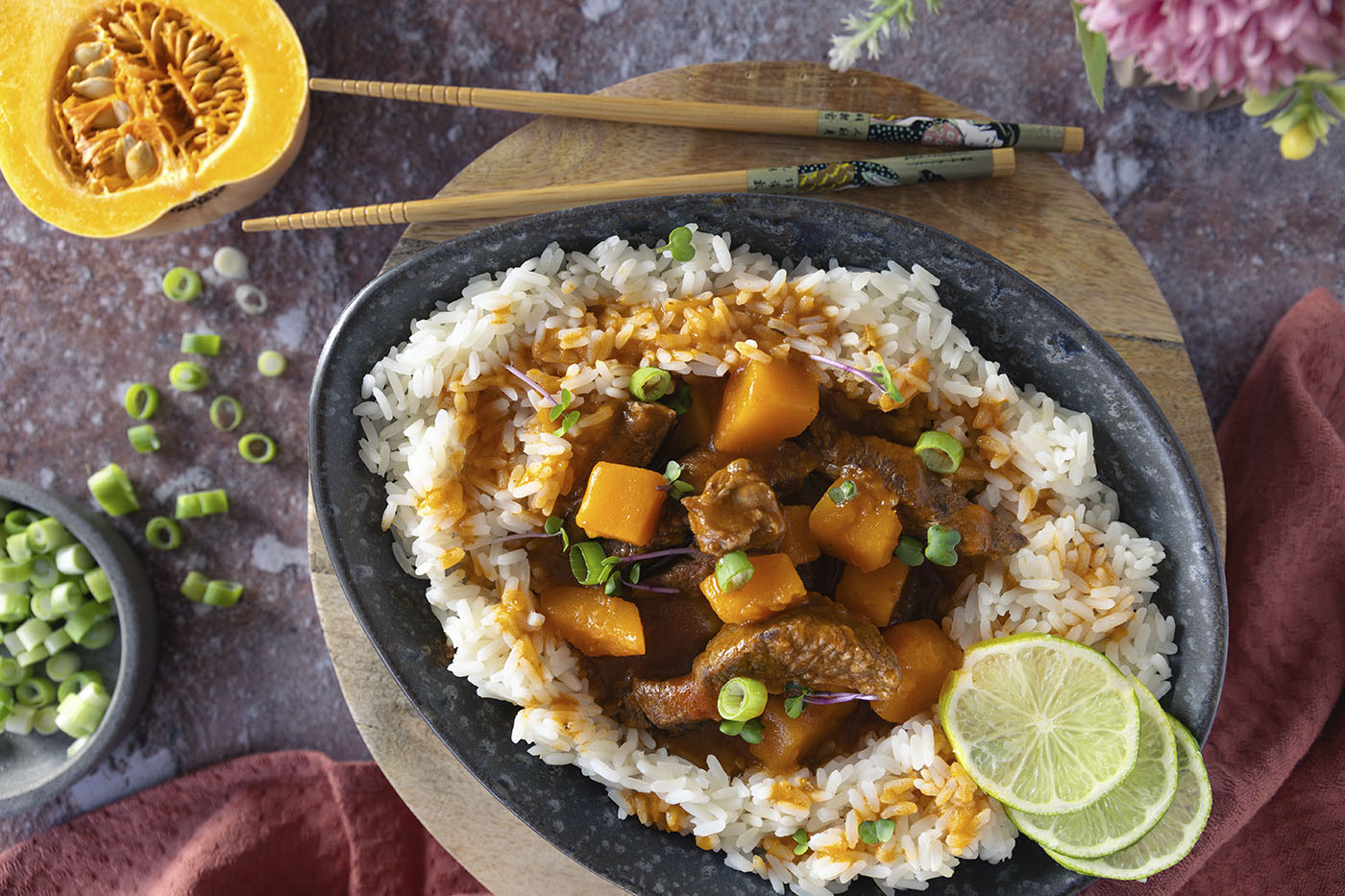 Rezept Rindfleisch-Kürbis-Curry