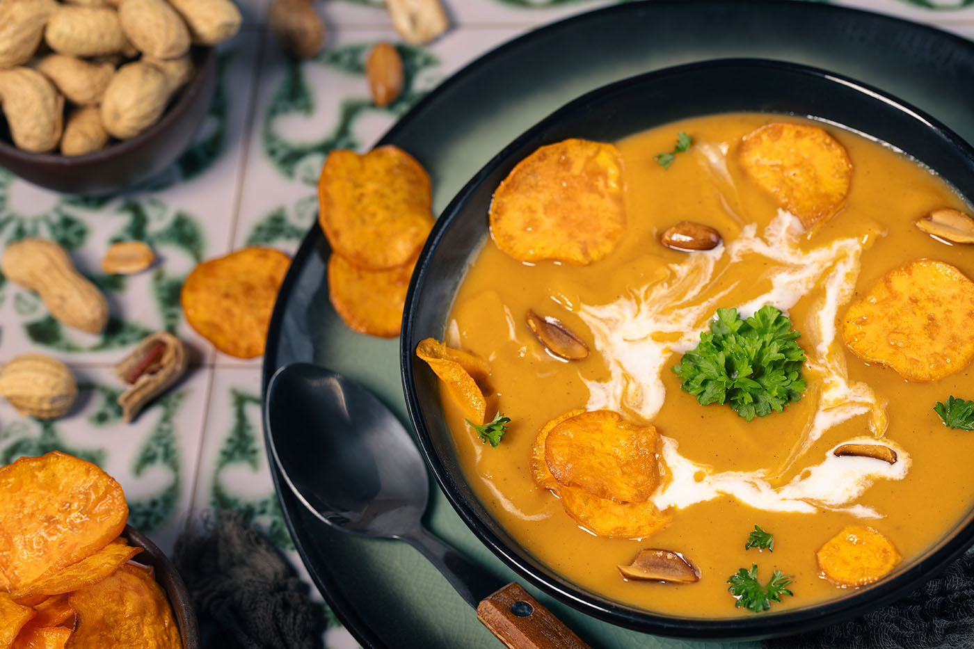 Rezept Süßkartoffel-Erdnuss-Suppe