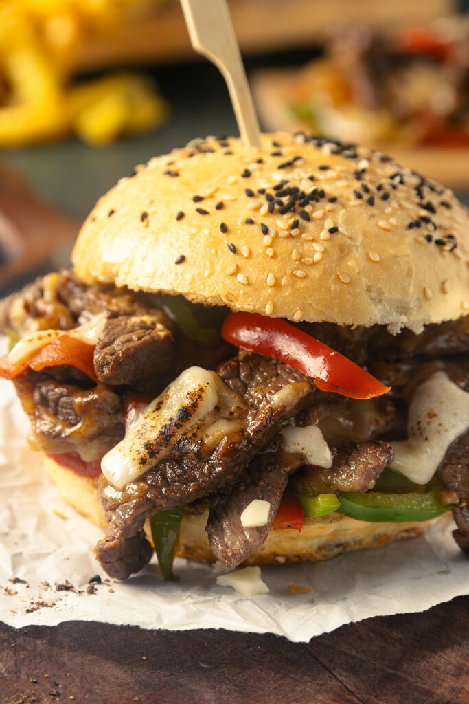 Rezept Philly Cheesesteak Sandwich