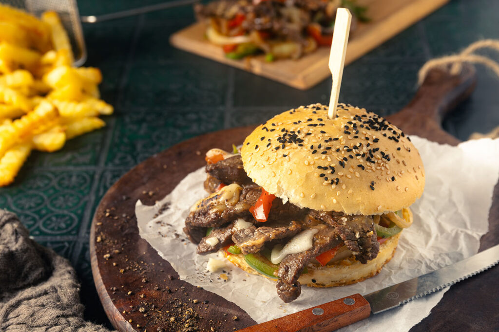 Rezept Philly Cheesesteak Sandwich