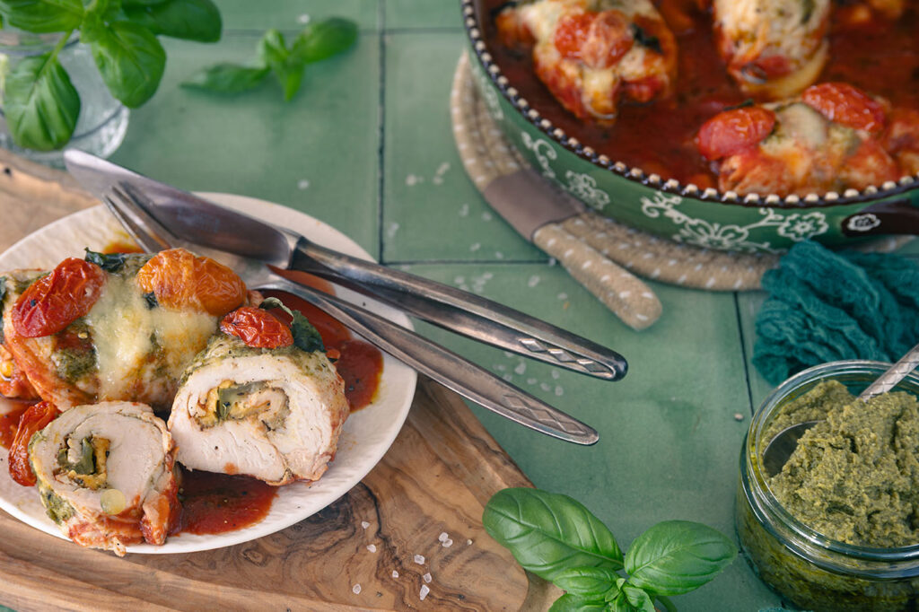 Rezept Sommerliche Putenrouladen